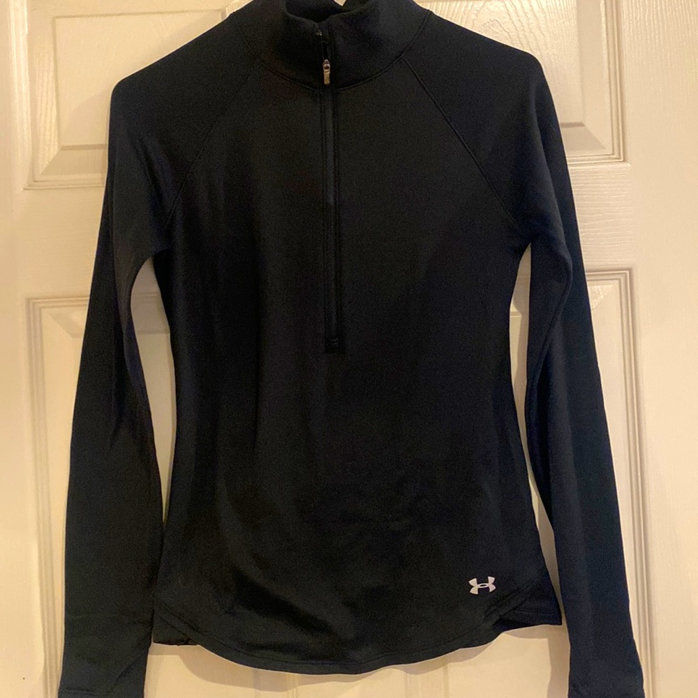 Under Armour running top, size S in black
